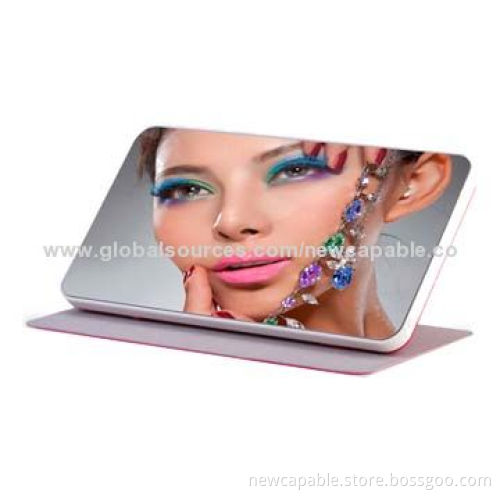 10,000mAh Power Bank with Mirror and Leather Cover Can be Used as Bracket